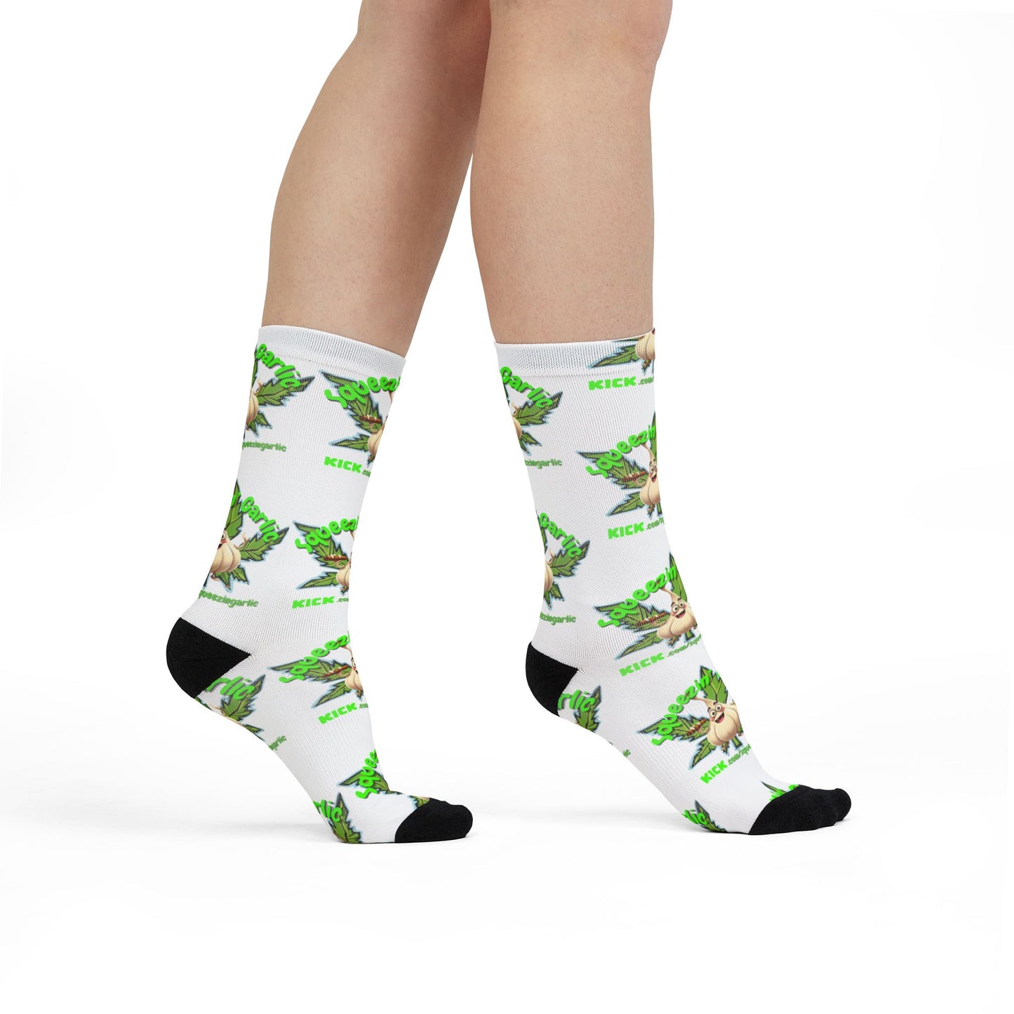 SqueezinGarlic Crew Socks
