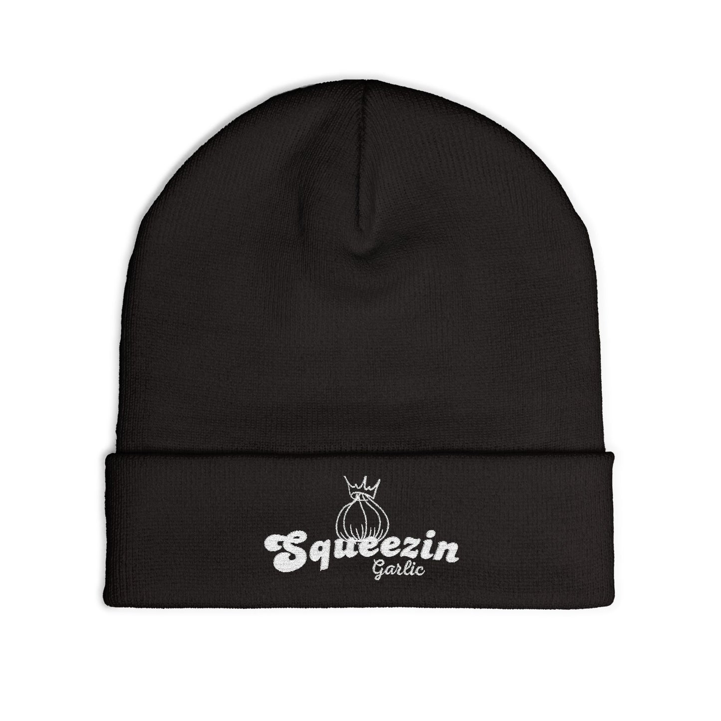 SqueezinGarlic Embroidered Beanie