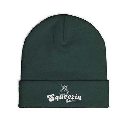 SqueezinGarlic Embroidered Beanie