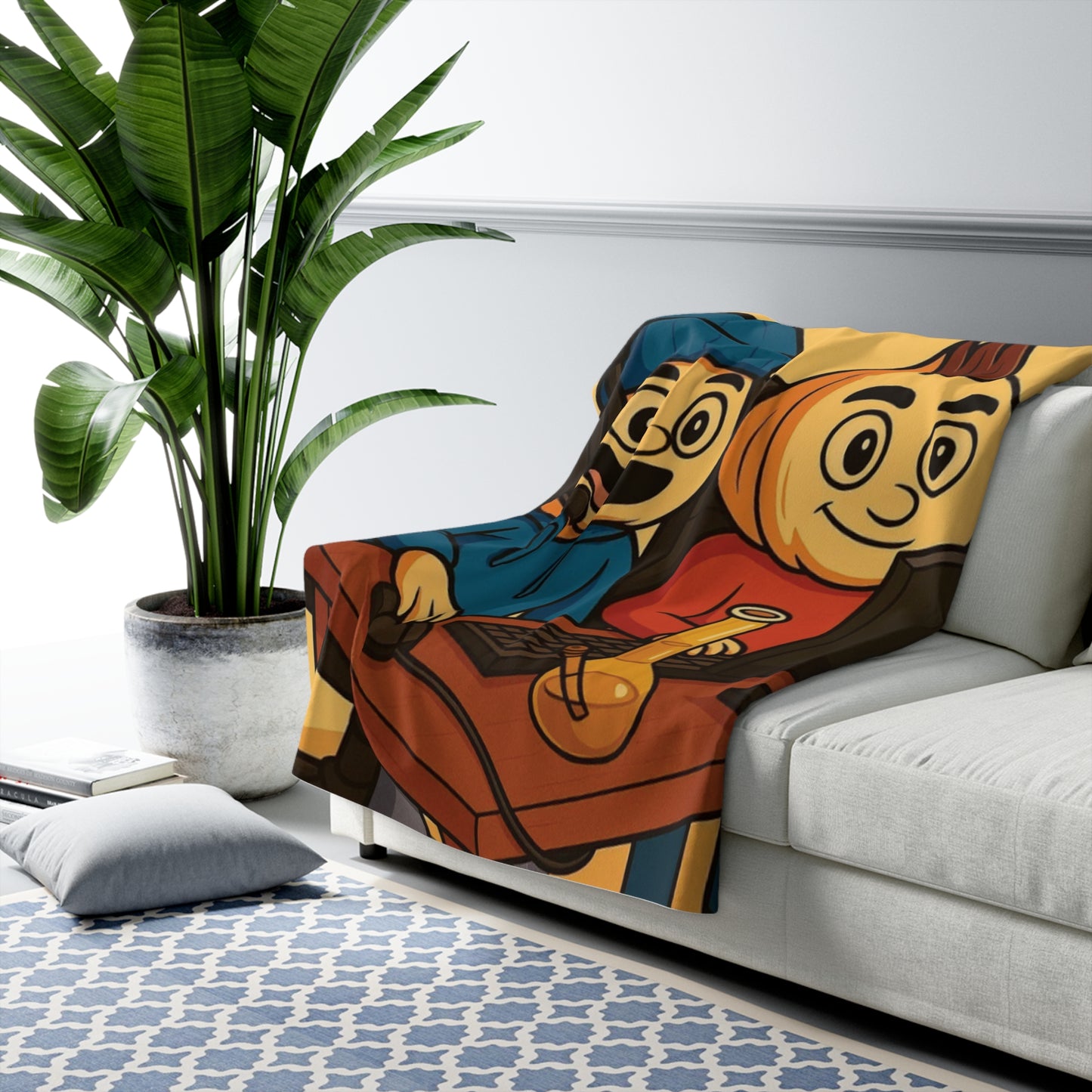 Garlic Boys Sherpa Blanket