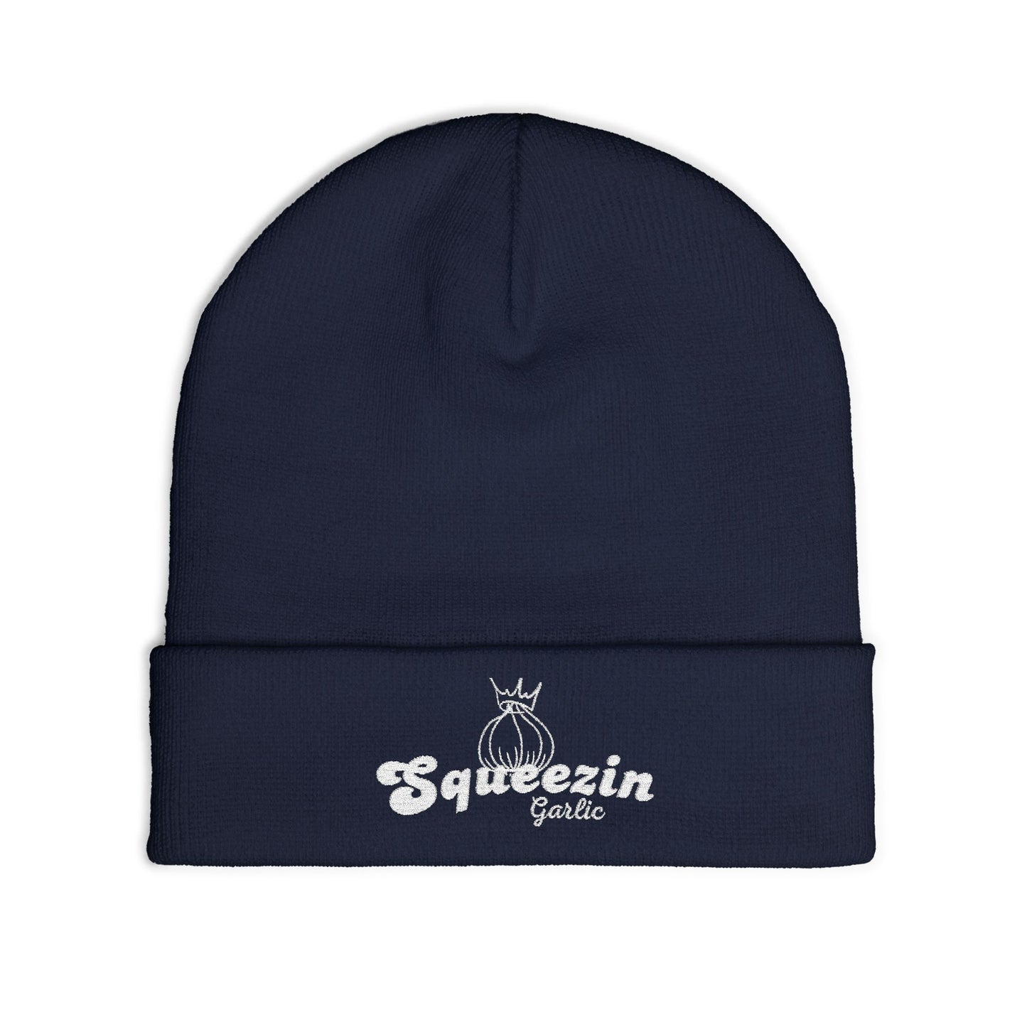 SqueezinGarlic Embroidered Beanie
